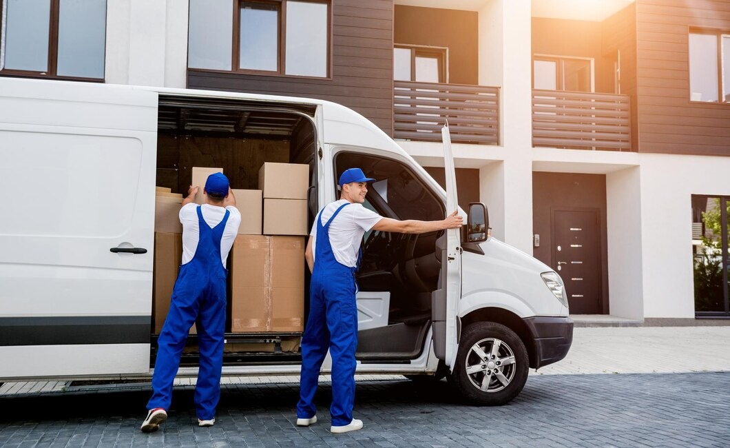 two-removal-company-workers-unloading-boxes-from-minibus-into-new-home_179755-17687